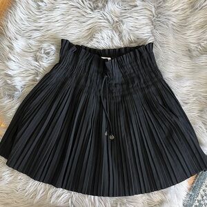 Zara Black Pleated Circle Skort